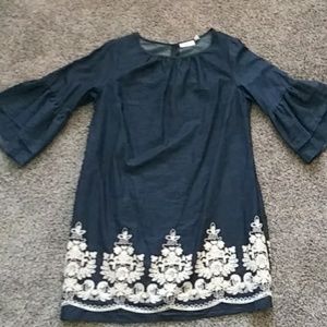 Emroidered Jean dress